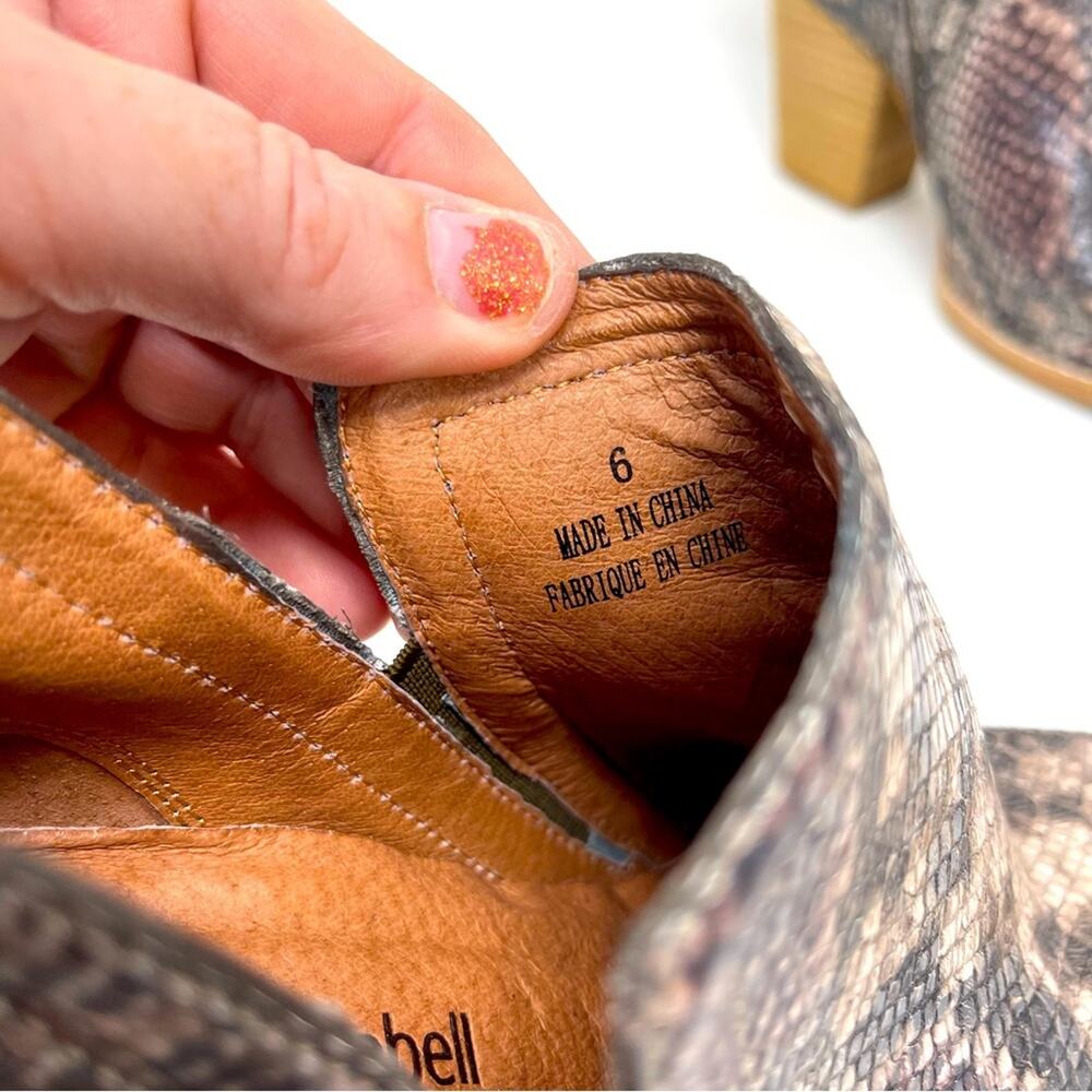 Jeffrey Campbell Snakeskin Open Sided Ankle Boots - image 8